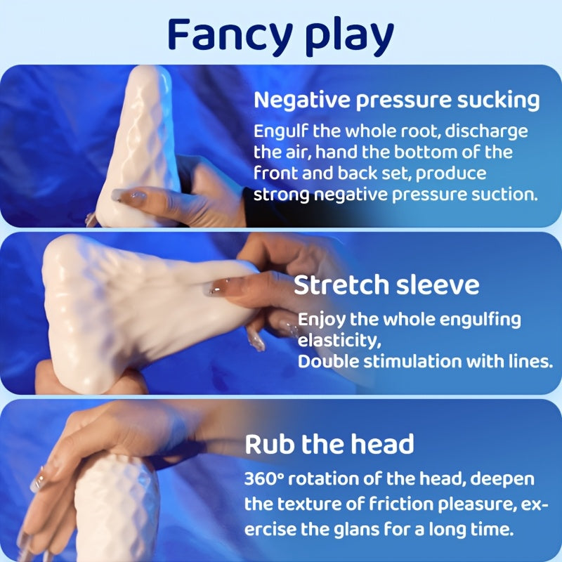 Real Yin Male Electric Airplane Cup Capsule Masturbation Egg Silicone