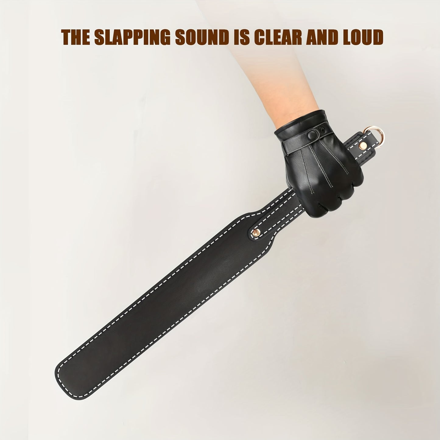 Horse Training Crop With Stainless Steel Handle Faux Leather Paddle