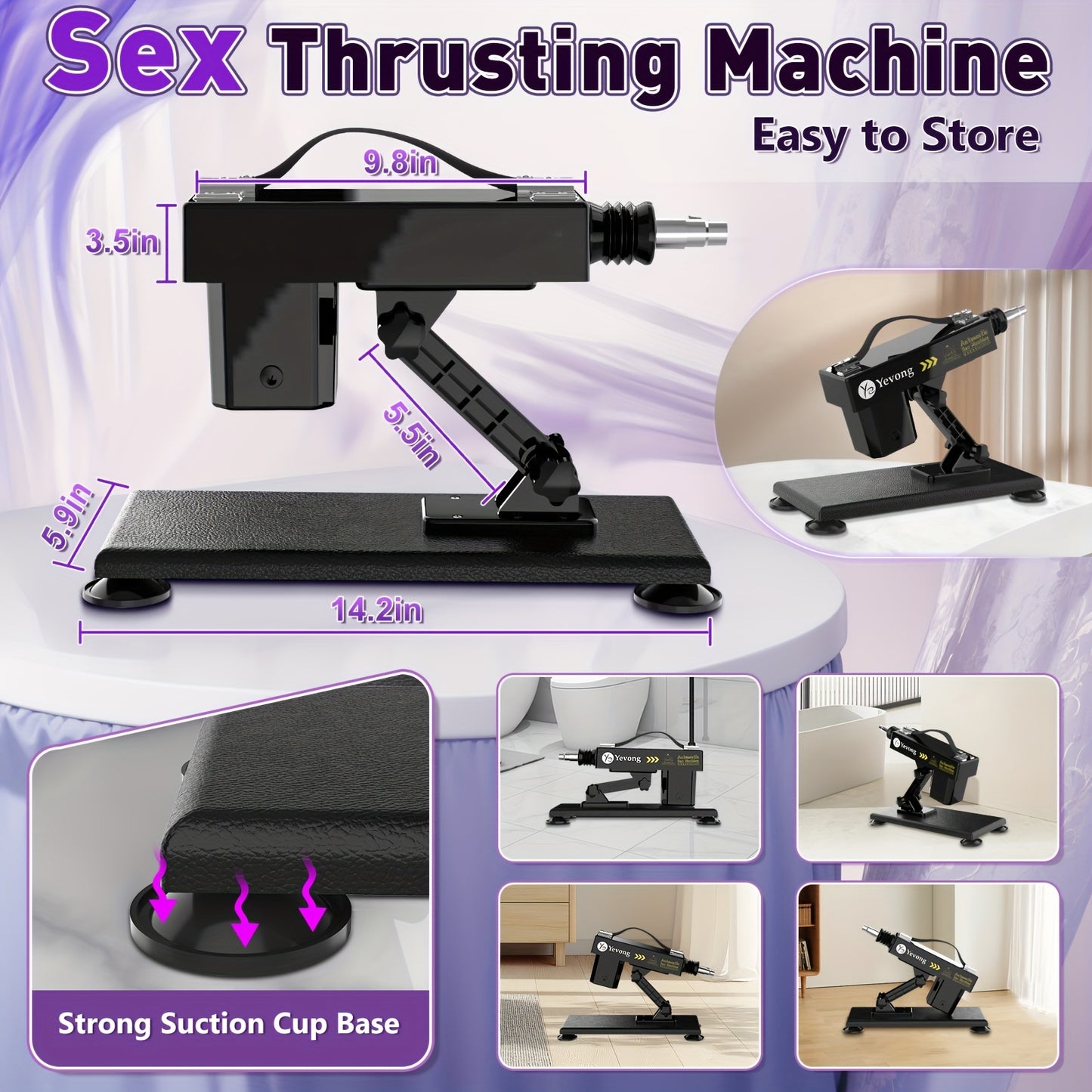 Sex Machine for Couples and Solo Play with 8 Attachments