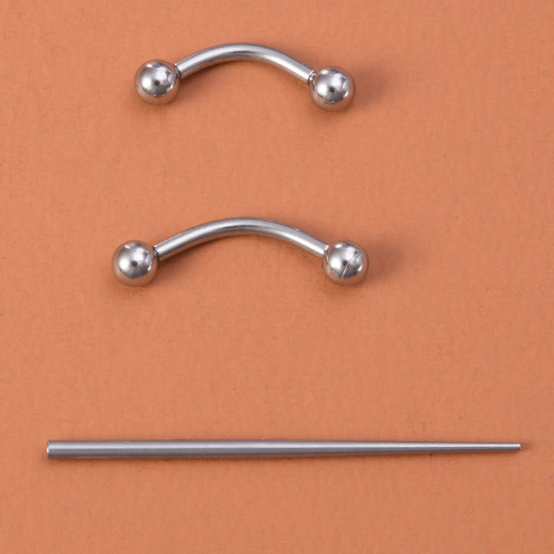 Painless Stainless Steel Piercing Set For Beginners Navel Tongue Lip