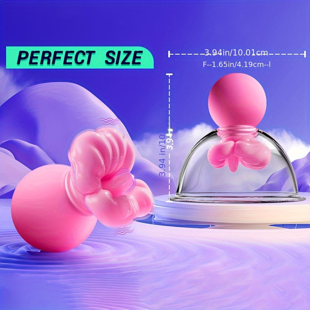 Silicone Nipple Vibrator With 12 Modes Breast Massager For Women