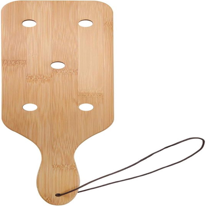 14inch Bamboo Paddle for Adult BDSM Sex Play with 5 Holes, Bdsm Accessories, Erotic Play, Smooth Finish, Sleek Design, Durable Material, Lightweight Construction, Erotic Tool