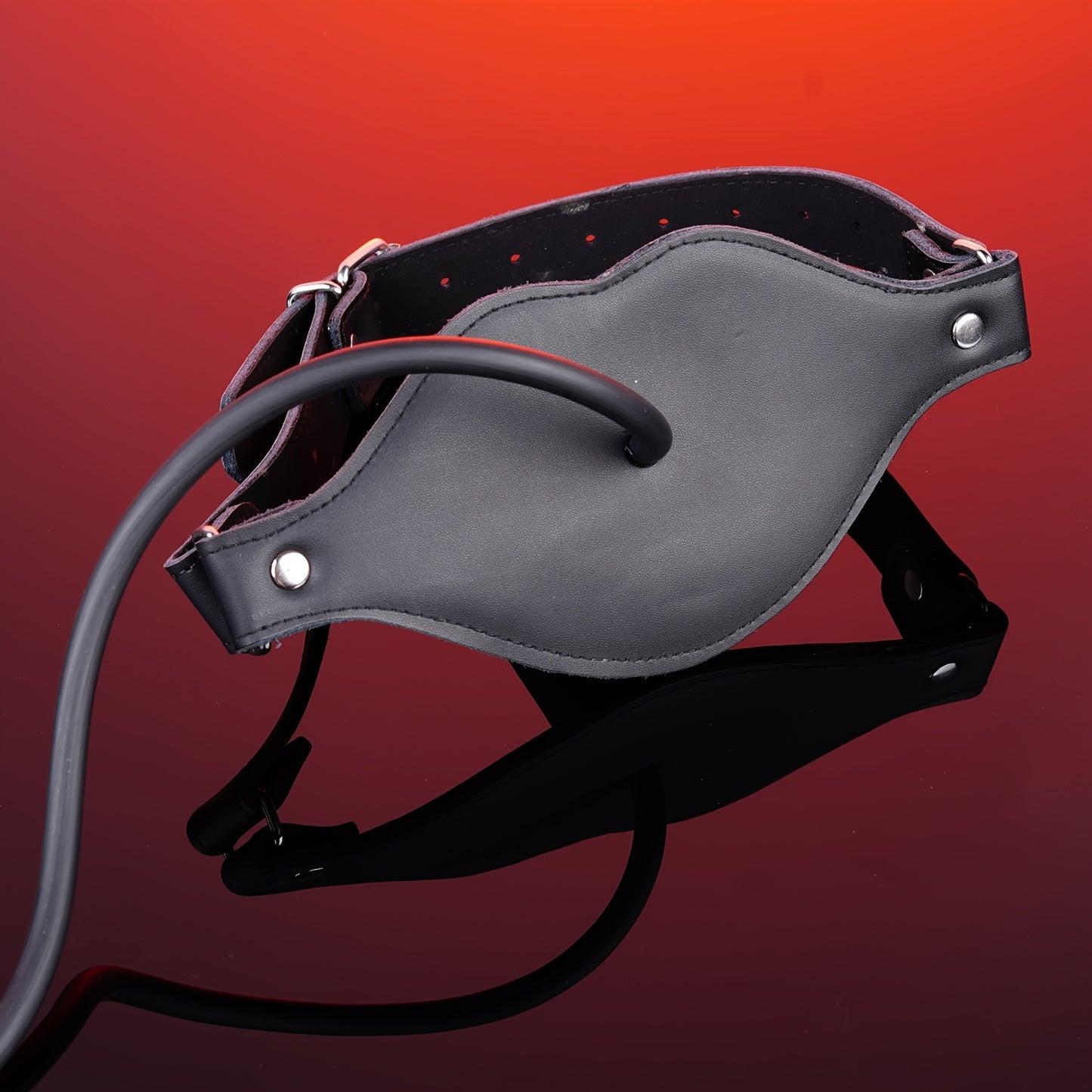 Inflatable Ball Gag With PU Straps For BDSM Bondage Play