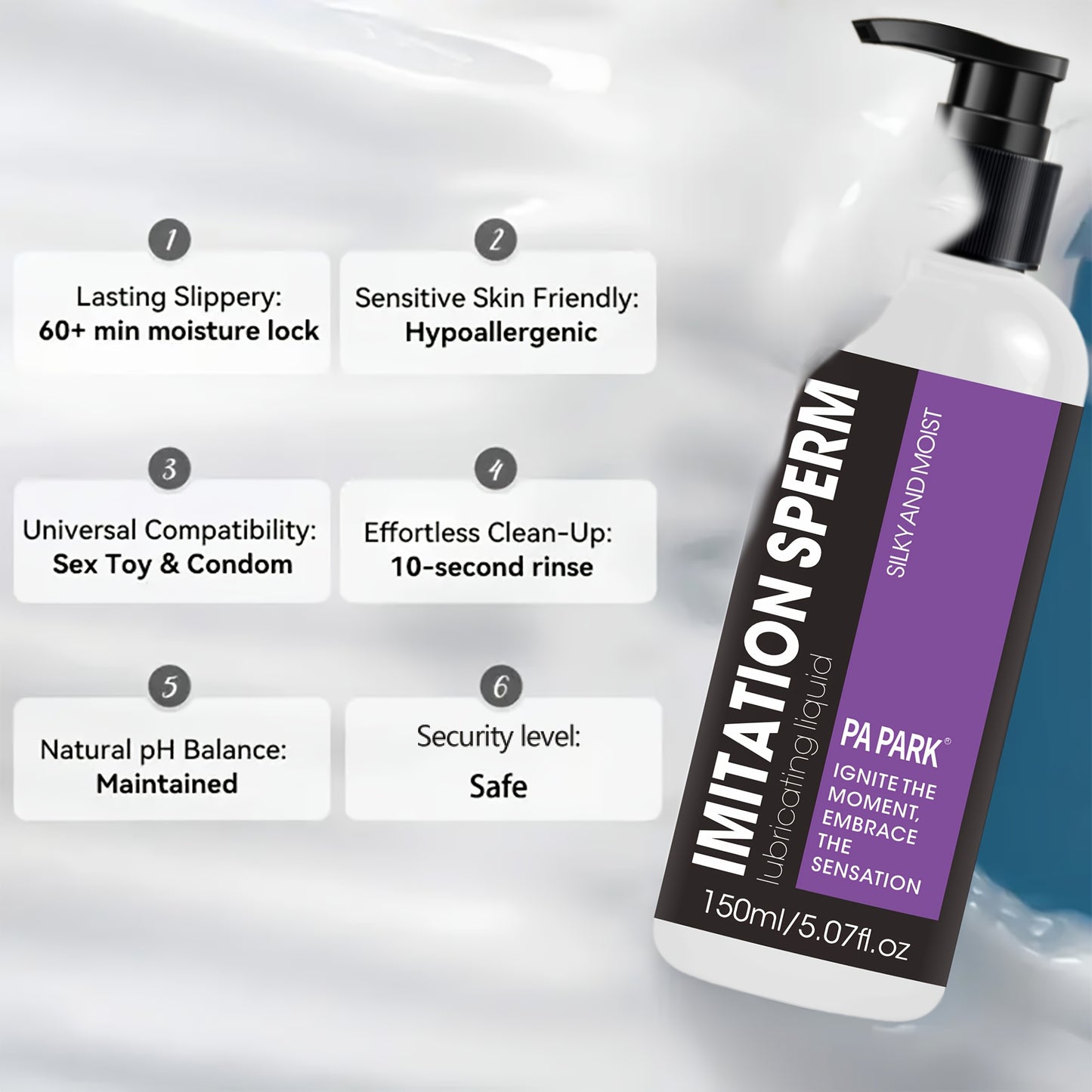 PA PARK Essence Inspired Water Based Intimate Gel Lubricant