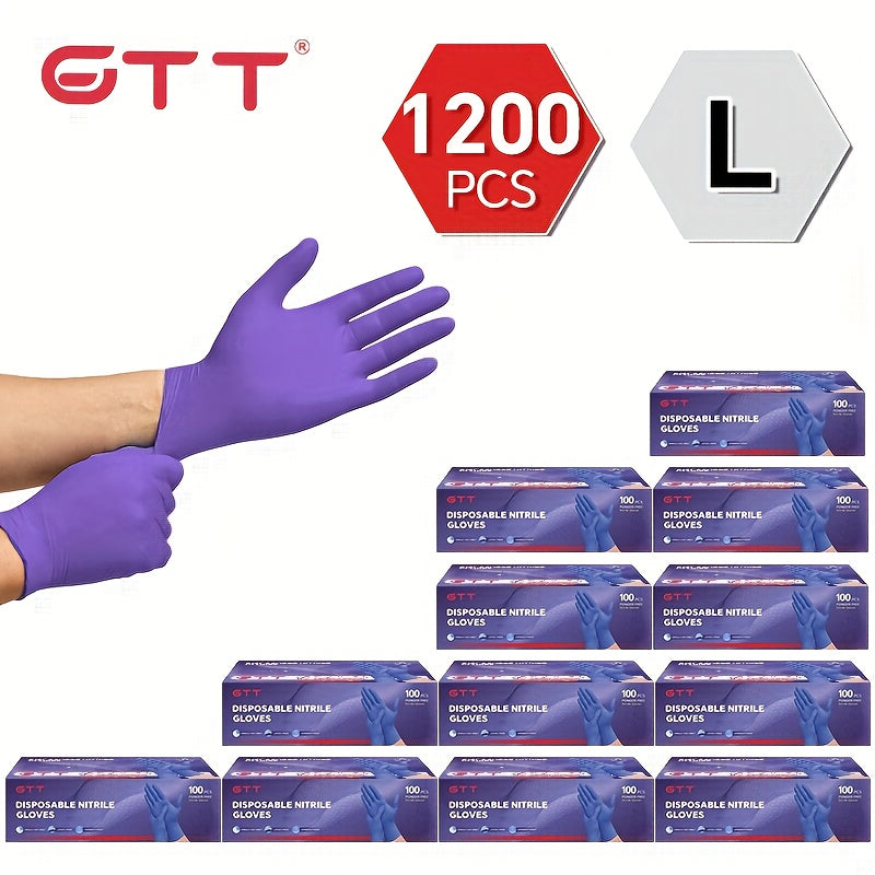GTT Nitrile Gloves 4.5 Mil Disposable Ambidextrous Tattoo Applications