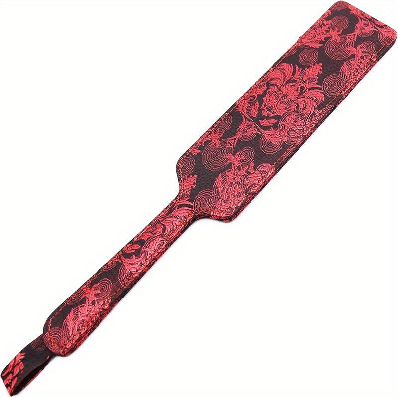 Faux Leather Jacquard Bondage Paddle for Beginner Spanking