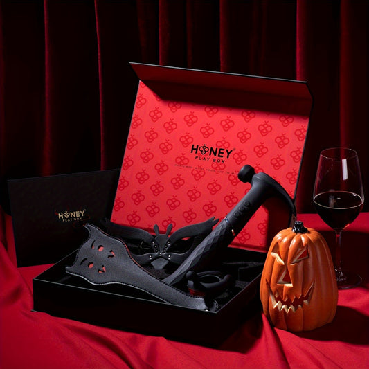 BDSM Four Piece Play Set With G Spot Vibrator Paddle