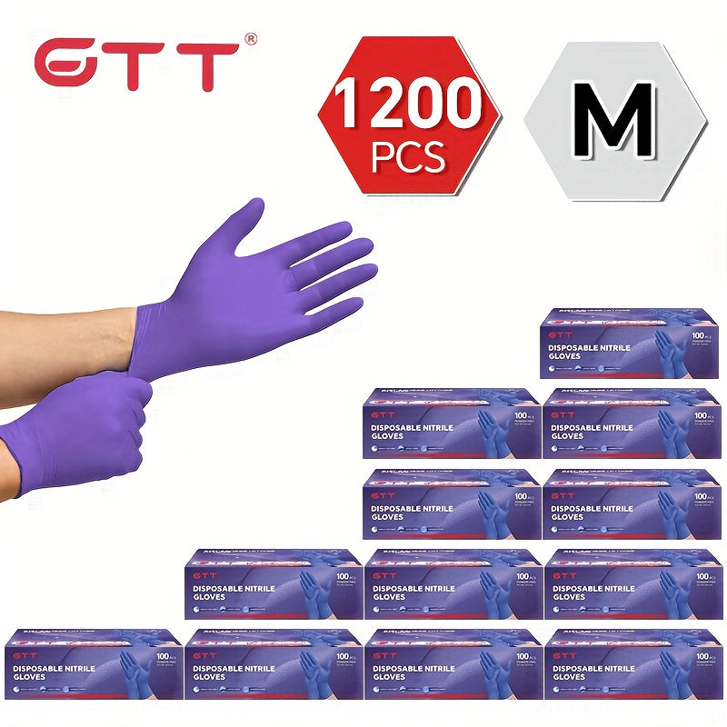 GTT Nitrile Gloves 4.5 Mil Disposable Ambidextrous Tattoo Applications