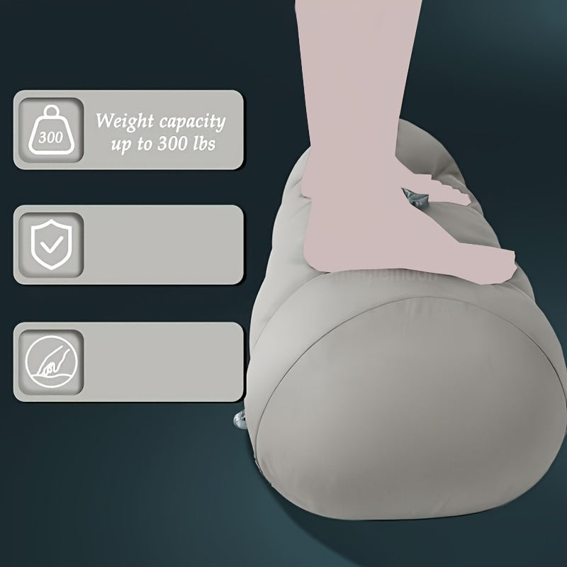[Heart Shaped Sex Pillow] Inflatable Heart Shaped Sex Pillow - Couples Sex Toys, Dildo Mount, Upsize Wedge With Bondage Cuffs, Cross Strap, Clamps BDSM Kit For Women Men And Couples