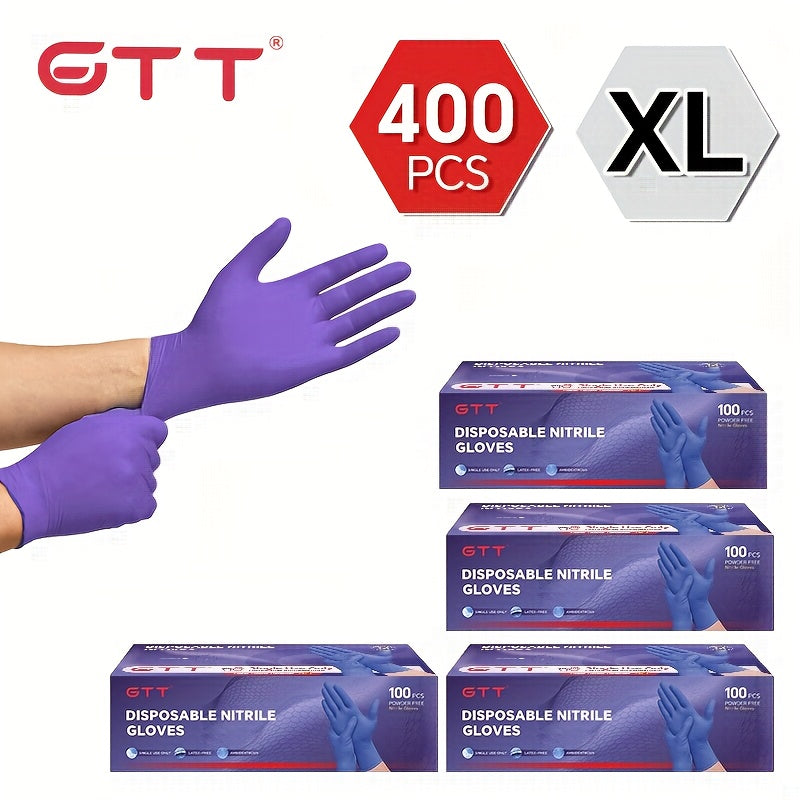GTT Nitrile Gloves 4.5 Mil Disposable Ambidextrous Tattoo Applications