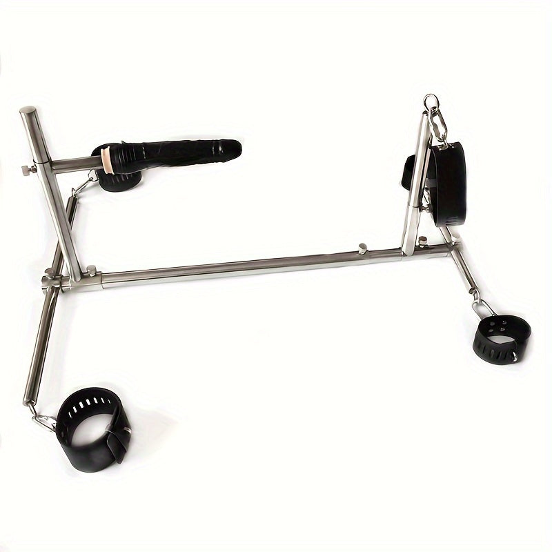 Stainless Steel BDSM Bondage Set With Cuffs Collar Rack