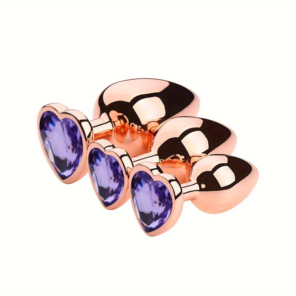 Metal Butt Plug Glass Ball Set Four Piece Anal Toys