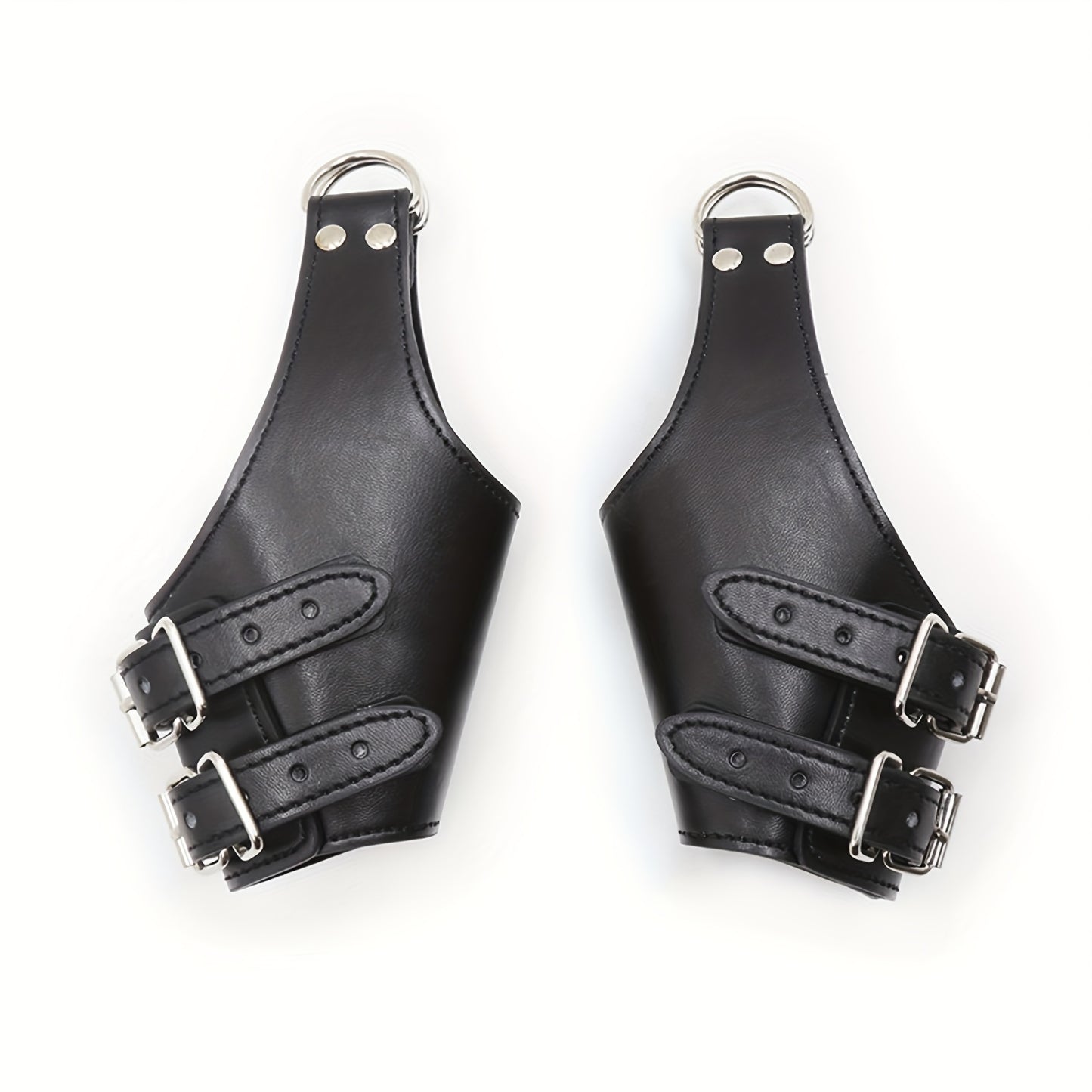 Halloween Leather Hang On Door Handcuffs for Adult Restraints