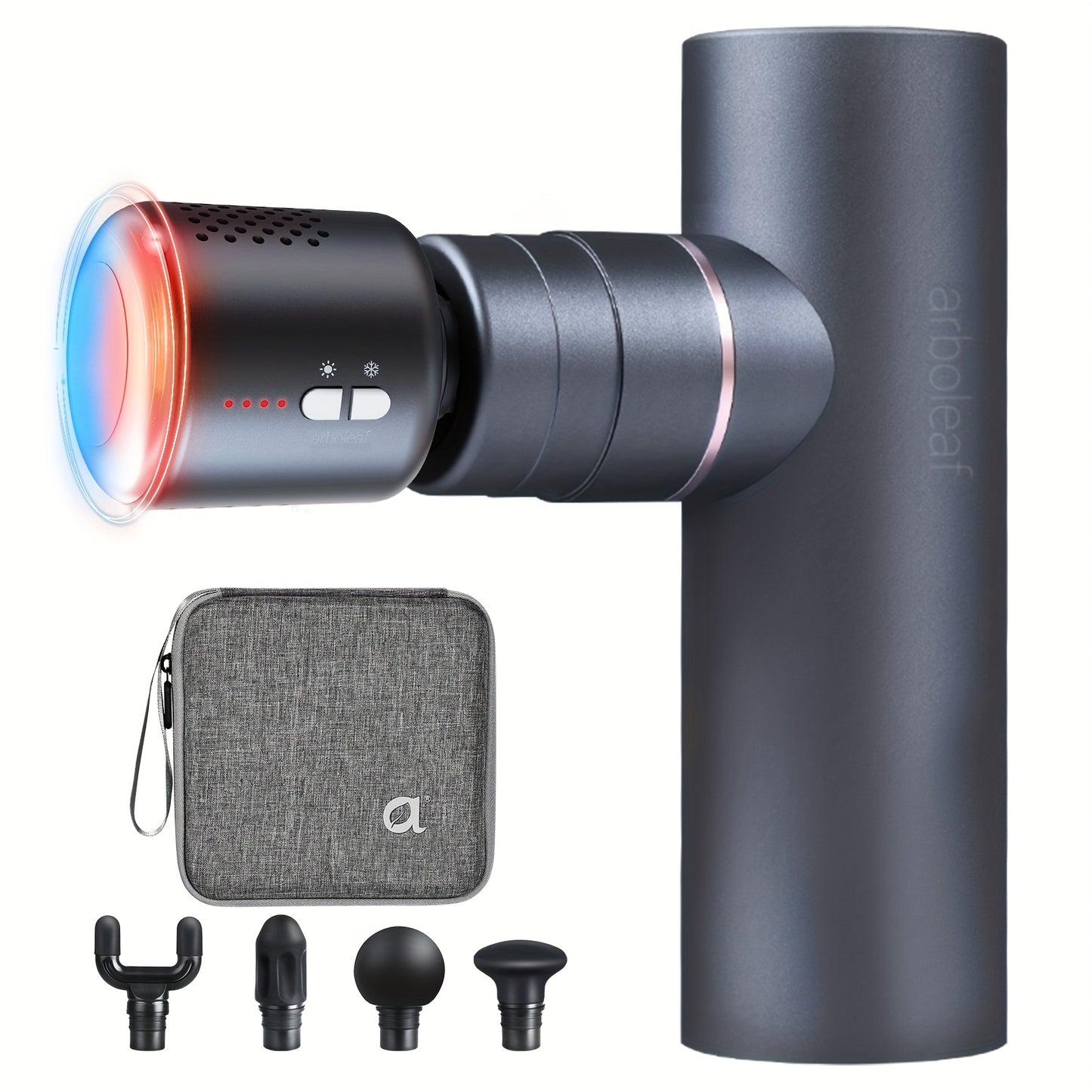 ARBOLEAF Premium Mini Massage Gun With Attachments Heating And Cooling