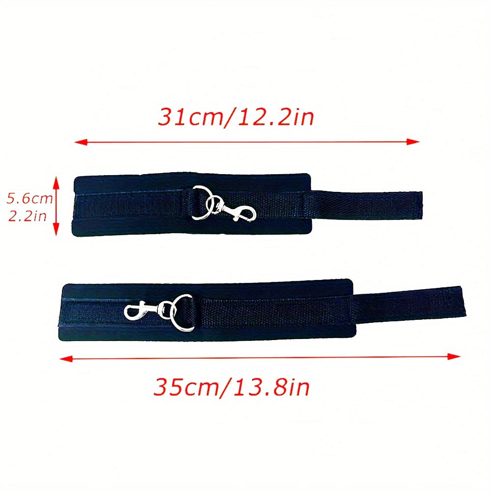 3pcs, Bondage Sexy Handcuffs Bed Straps Couple Wrist Ankle Cuffs, BDSM Sex Bondage Set Couple Bed Bondage Set, BDSM Adult Sex Toys, Perfect Gift for Couples, Party Games