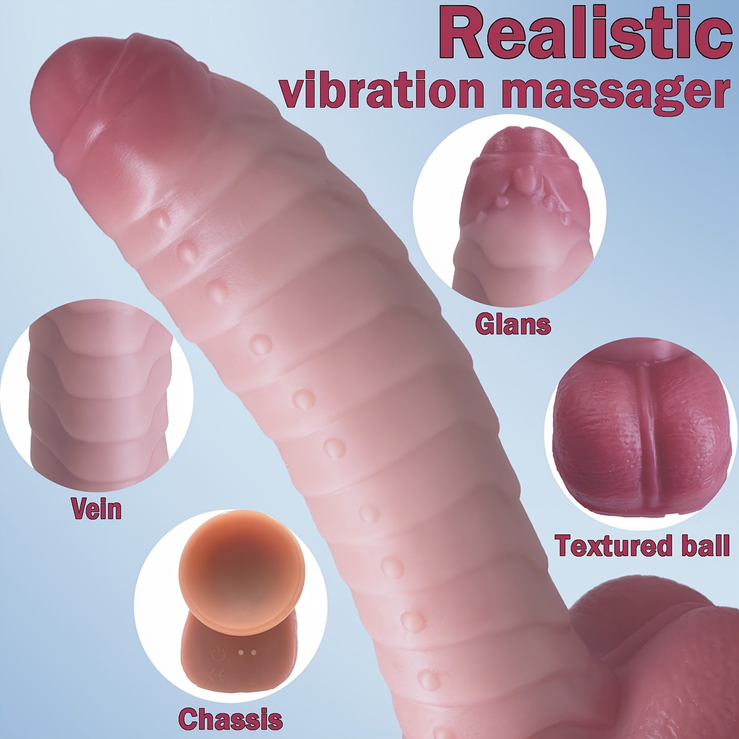 Lovelily Alien Caterpillar Monster Dildo Remote Control RFID