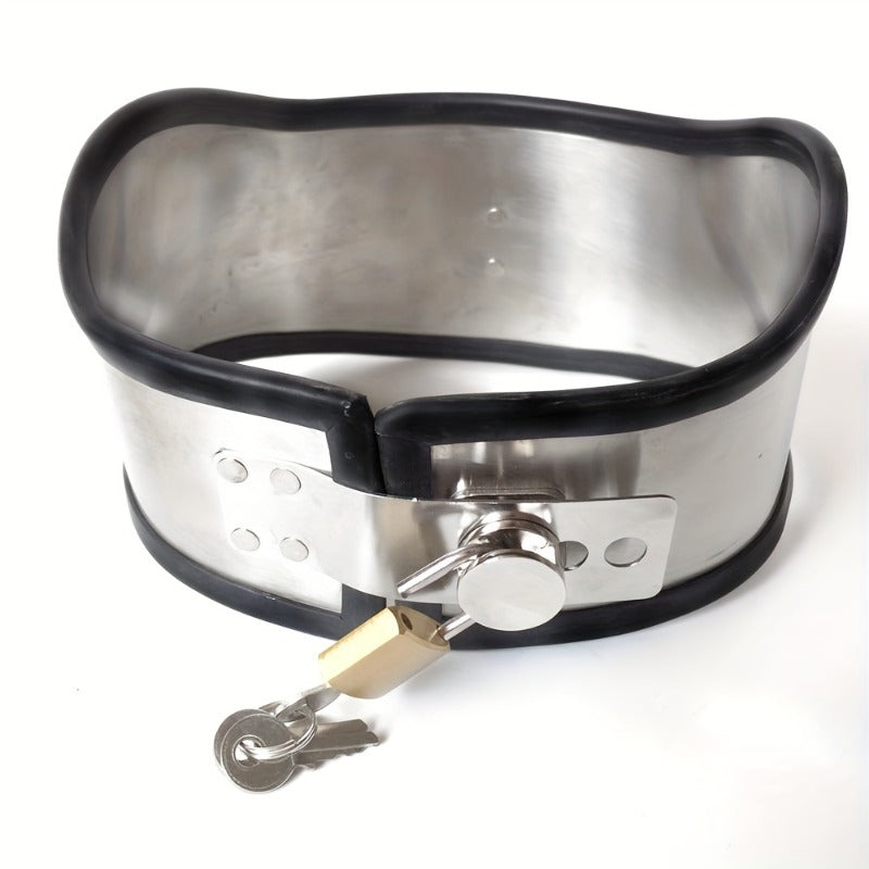 Stainless Steel Necklet Collar For BDSM Bondage Jewelry Heavy Duty
