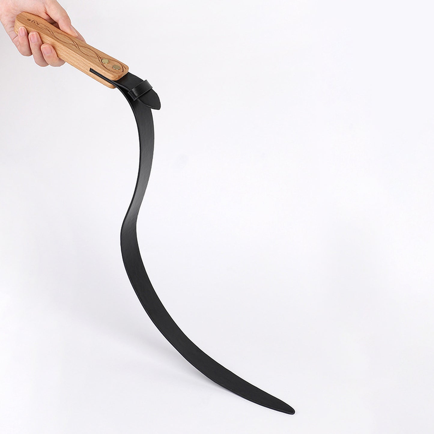 Adventure Ready Premium Faux Leather BDSM Hand Whip With Wooden Handle