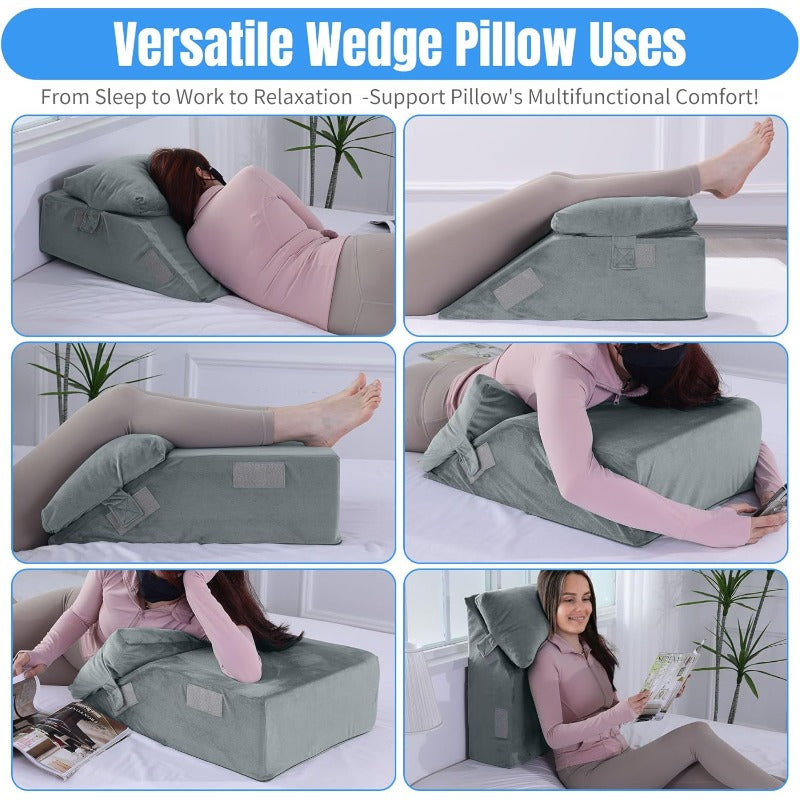 Ergonomic Support Pillow For Intimate Positions And Body Alignment