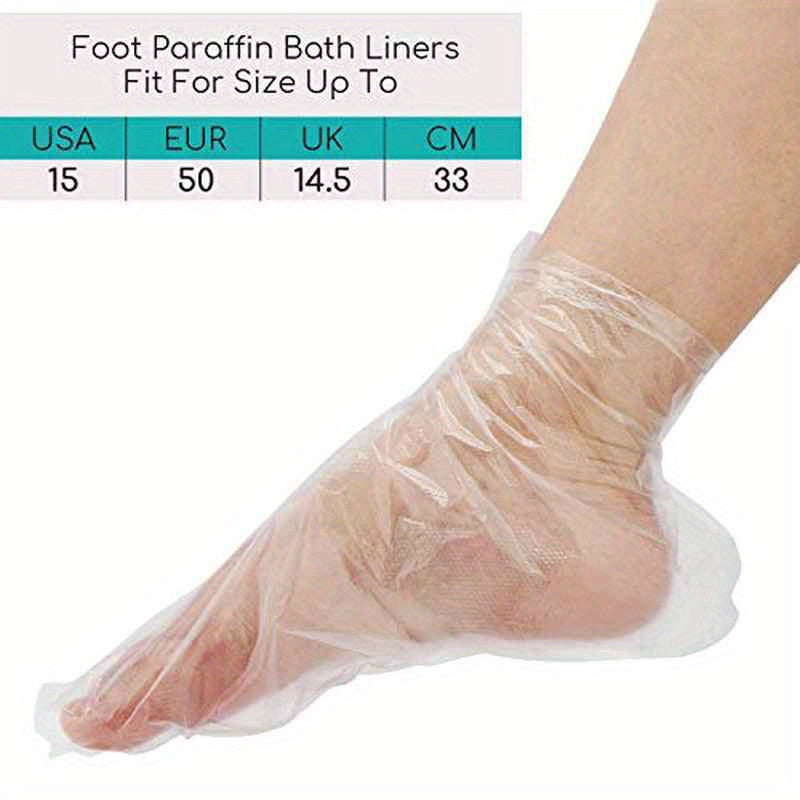 Segbeauty 200 Pack Heavy Duty Plastic Paraffin Wax Liners for Wax Baths