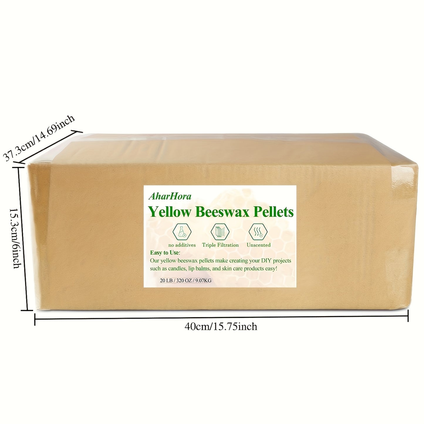 Beeswax Pellets 20lb 100% Natural for Candles Lip Balm Soap