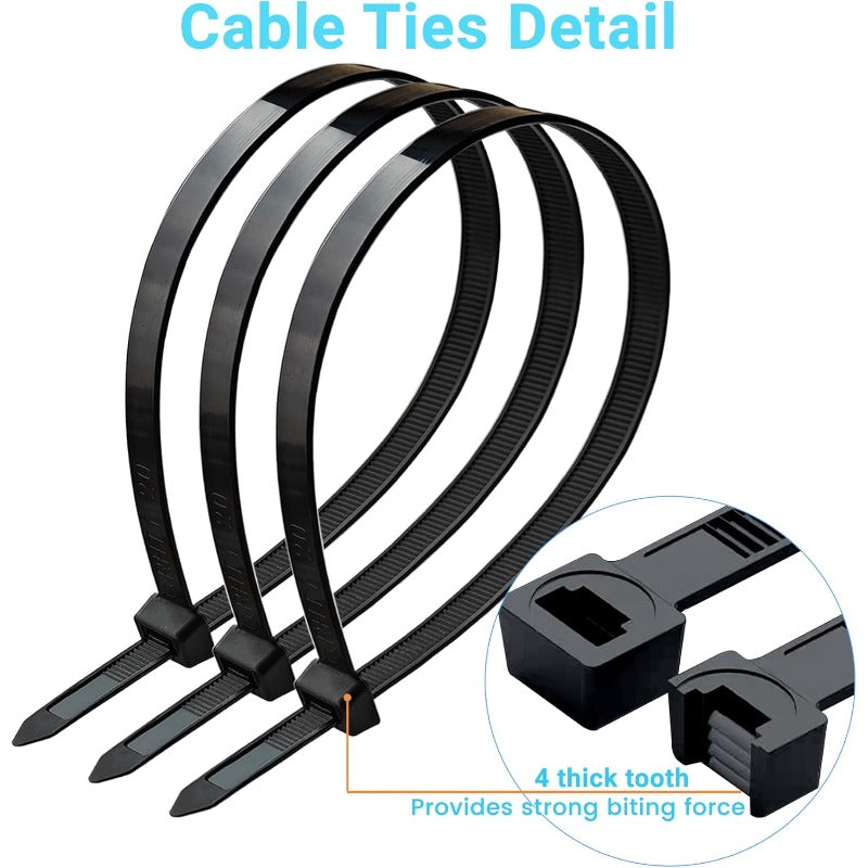 Heavy Duty Zip Ties 100 Pack 175 Lbs Industrial Grade