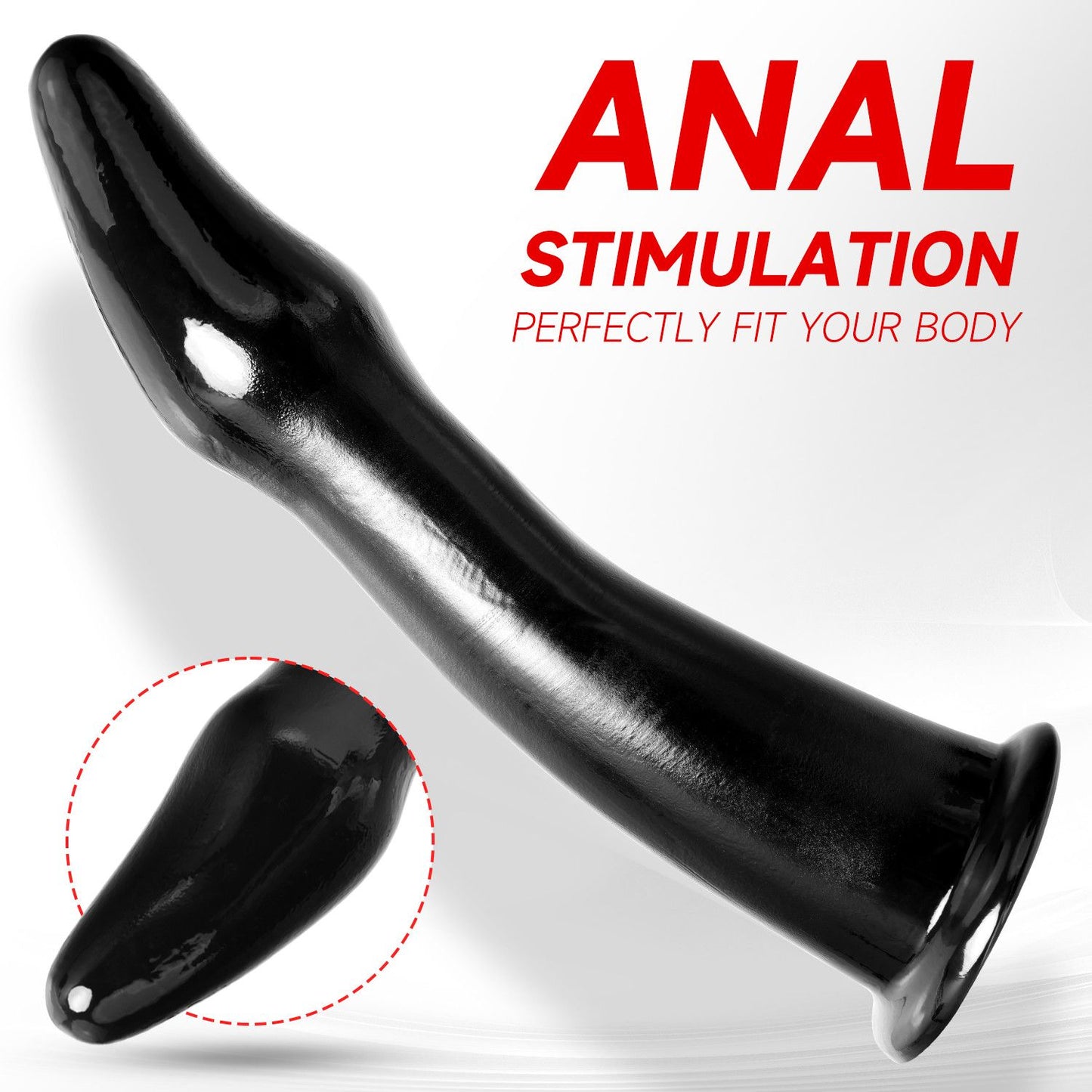 Realistic Silicone Anal Plug and Masturbator for Experienced Users