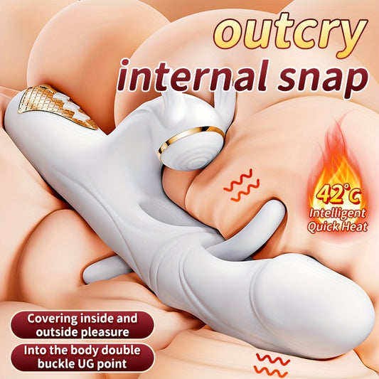 AAV 4-In-1 Multifunctional USB Rechargeable Silicone Pleasure Toy