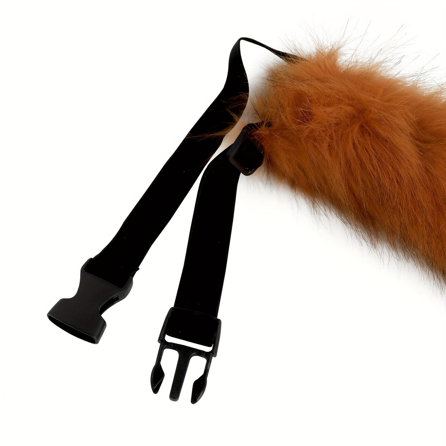 Fox Tail Cosplay Set With Plush Mask And Paw Gloves