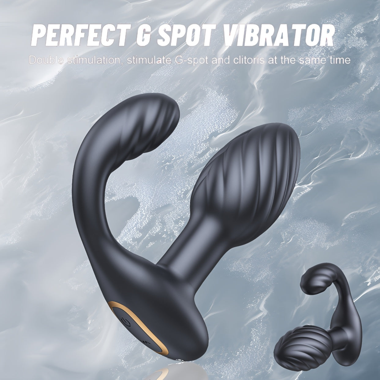 JOINJJTOY Universal Anal Plug Spiral Pattern Prostate Massager Wireless Remote
