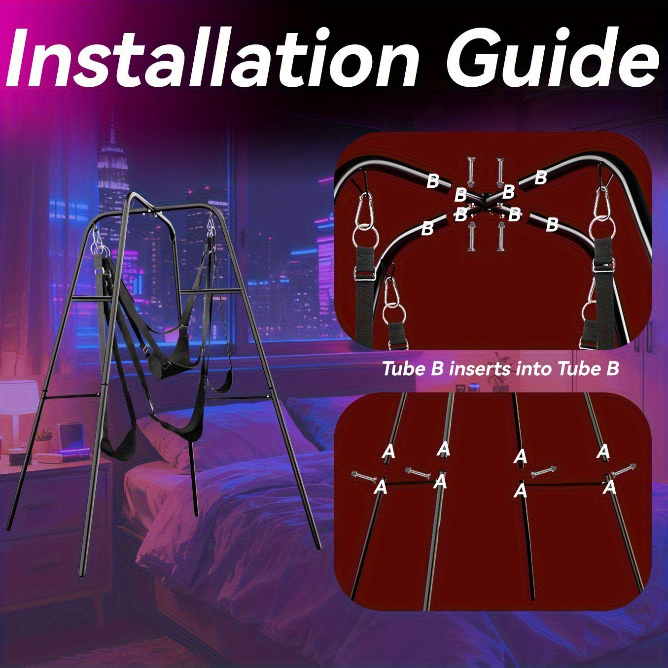 MAIYUE Sex Swing Stand With Sling For Couples