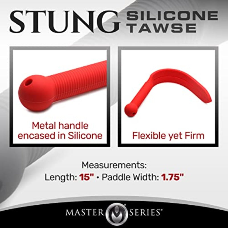 Master Series Stung Dual Tip Tawse BDSM Paddle For Adults