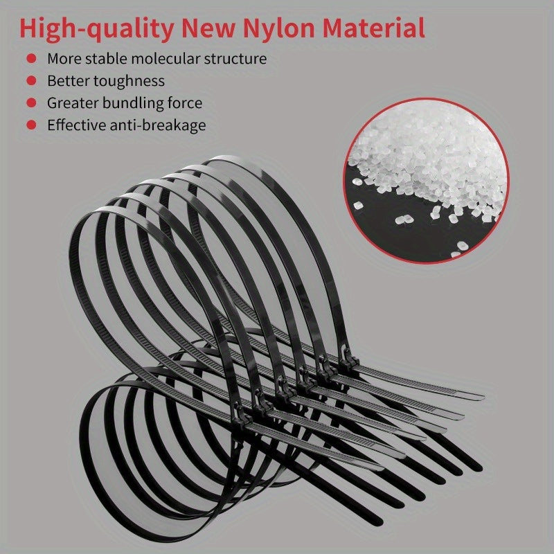 Heavy Duty Reusable Nylon Cable Ties 120 Lb Pack