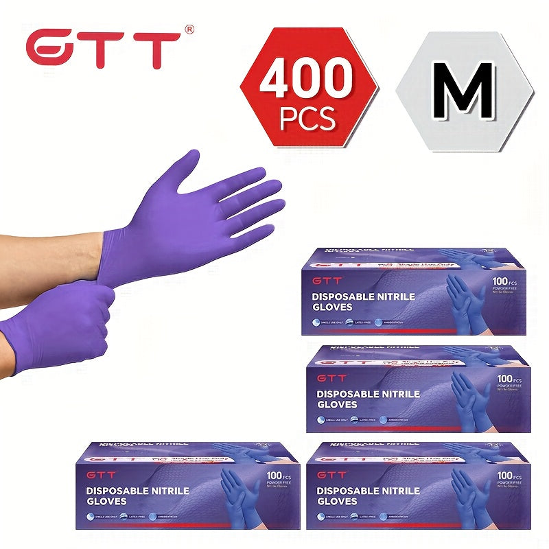 GTT Nitrile Gloves 4.5 Mil Disposable Ambidextrous Tattoo Applications