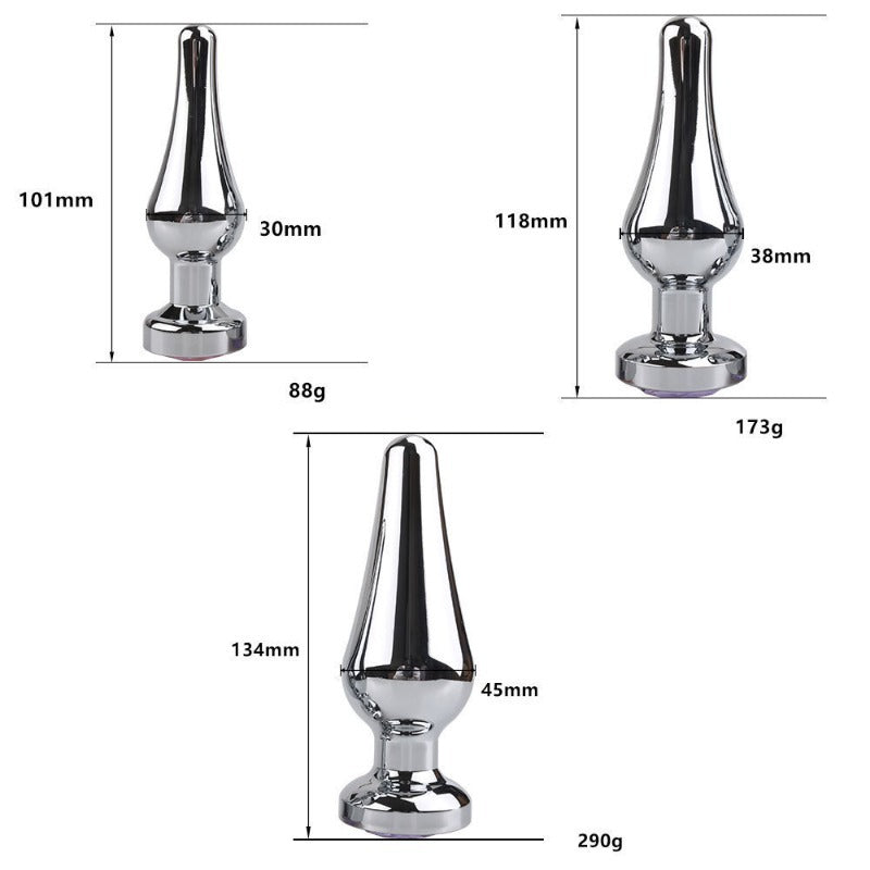 Stainless Steel Anal Plug Heavy Duty Metal Construction Ergonomic Design