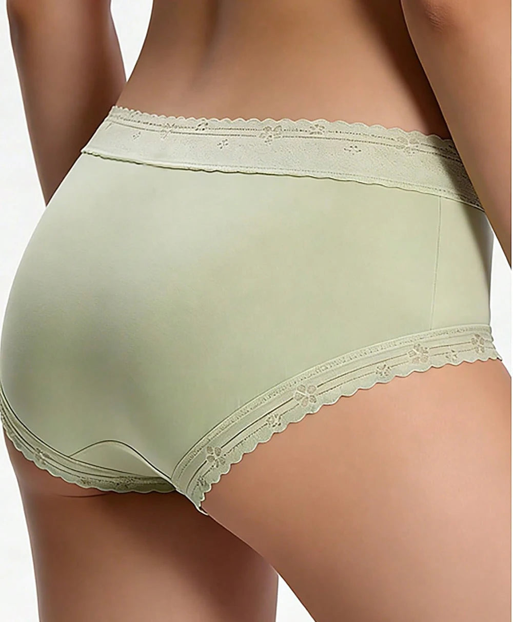 6PCS Women Low Waist Panties Sexy Lingerie Lace Quick Drying Briefs Female Seamless Underwear Spring Summer Solid Underpants