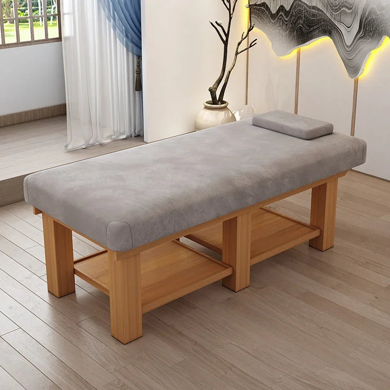 Nordic Ear Picking and Moxibustion Massage Tables Beauty Salon Designer Massage Tables Solid Wood Furniture Cama De Masaje HBMT
