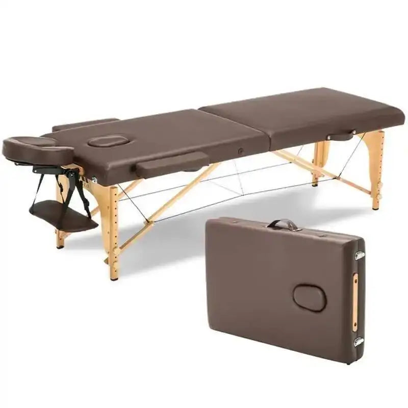 Wooden Folding Portable Massage Table Lash Tattoo Knead Massage Bed Physiotherapy Adjust Camilla Masaje Beauty Furniture KMMT