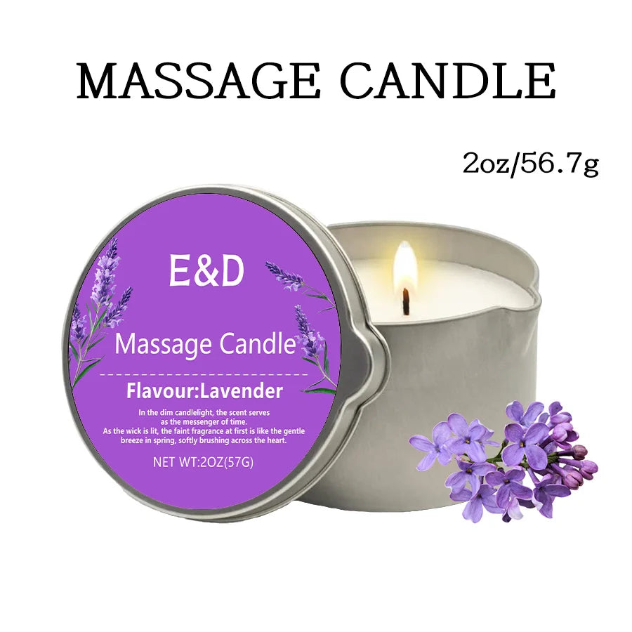 1pc Rose scented Home Body Oil aromatherapy Candle,Massage Oil Candle /2oz Massage Oil Candle forPure Relaxation and Home SPA
