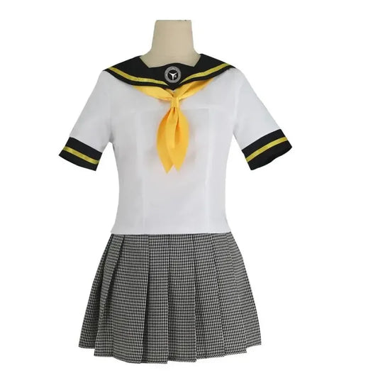 Anime Womens Cosplay Amagi Yukiko Costume Party Kujikawa Rise School Uniform Full Set Sailor Maid Dress JK Christmas Suit