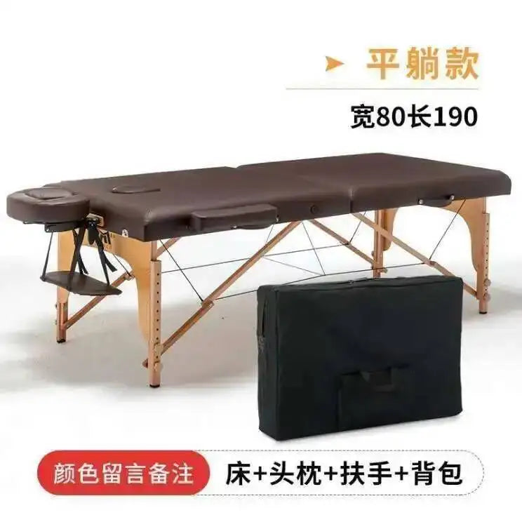 Wooden Folding Portable Massage Table Lash Tattoo Knead Massage Bed Physiotherapy Adjust Camilla Masaje Beauty Furniture KMMT
