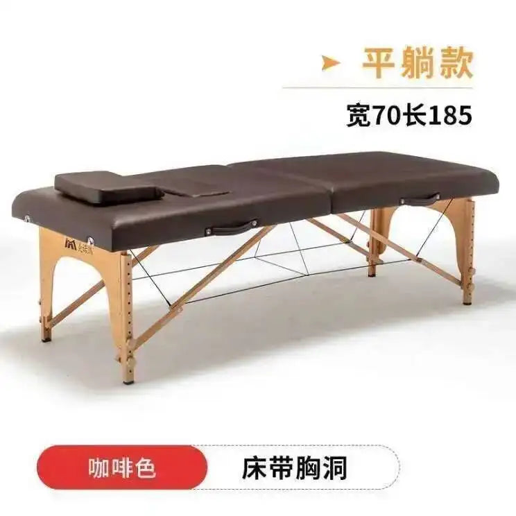 Wooden Folding Portable Massage Table Lash Tattoo Knead Massage Bed Physiotherapy Adjust Camilla Masaje Beauty Furniture KMMT