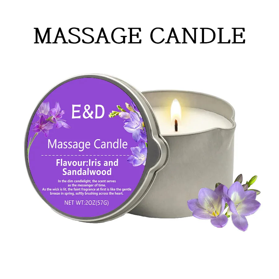 1pc Rose scented Home Body Oil aromatherapy Candle,Massage Oil Candle /2oz Massage Oil Candle forPure Relaxation and Home SPA