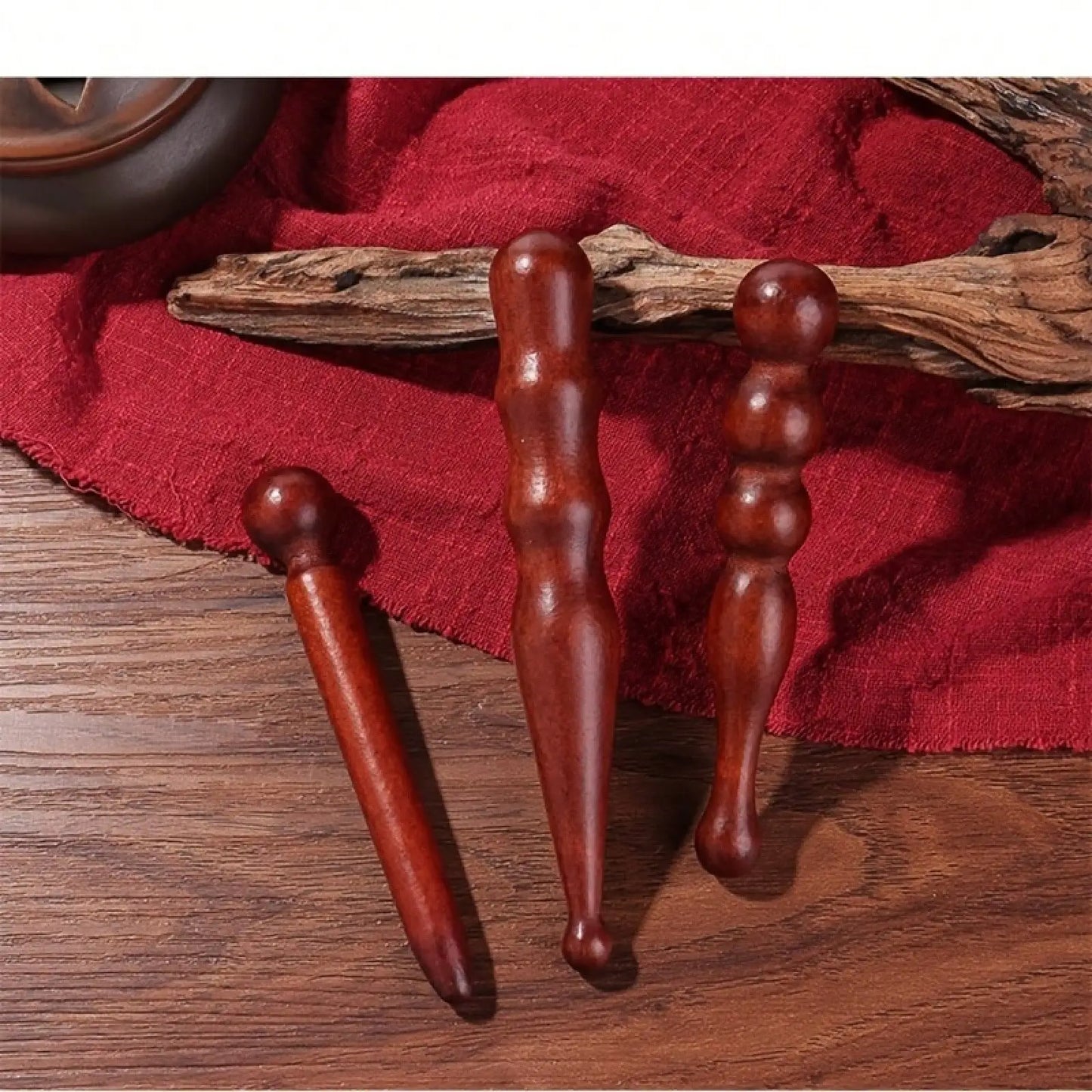1 Piece Natural Solid Wood Massage Stick - Multi-Purpose Manual Wooden Acupressure Stick And Foot Sap Tool, With A Smooth Surface, Compact And Lightweight, Used For Foot, Back, Hand, Face, And Whole Body Muscle Relaxation, Id