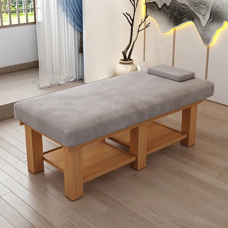 Nordic Ear Picking and Moxibustion Massage Tables Beauty Salon Designer Massage Tables Solid Wood Furniture Cama De Masaje HBMT