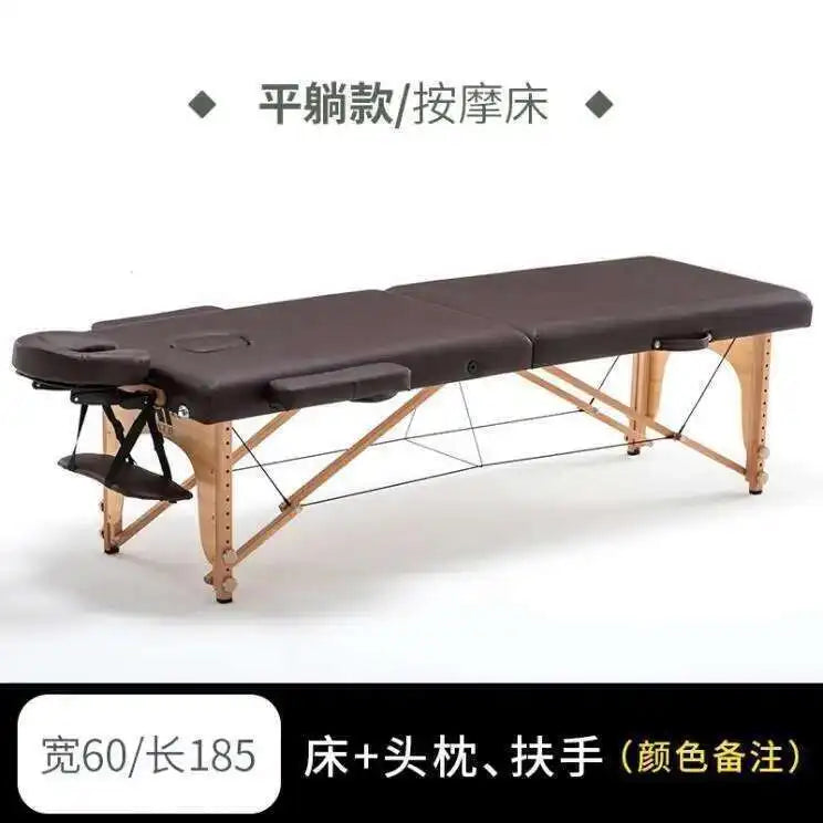 Wooden Folding Portable Massage Table Lash Tattoo Knead Massage Bed Physiotherapy Adjust Camilla Masaje Beauty Furniture KMMT