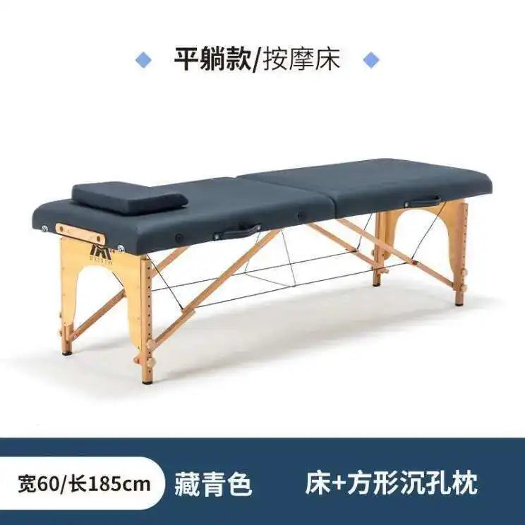 Wooden Folding Portable Massage Table Lash Tattoo Knead Massage Bed Physiotherapy Adjust Camilla Masaje Beauty Furniture KMMT