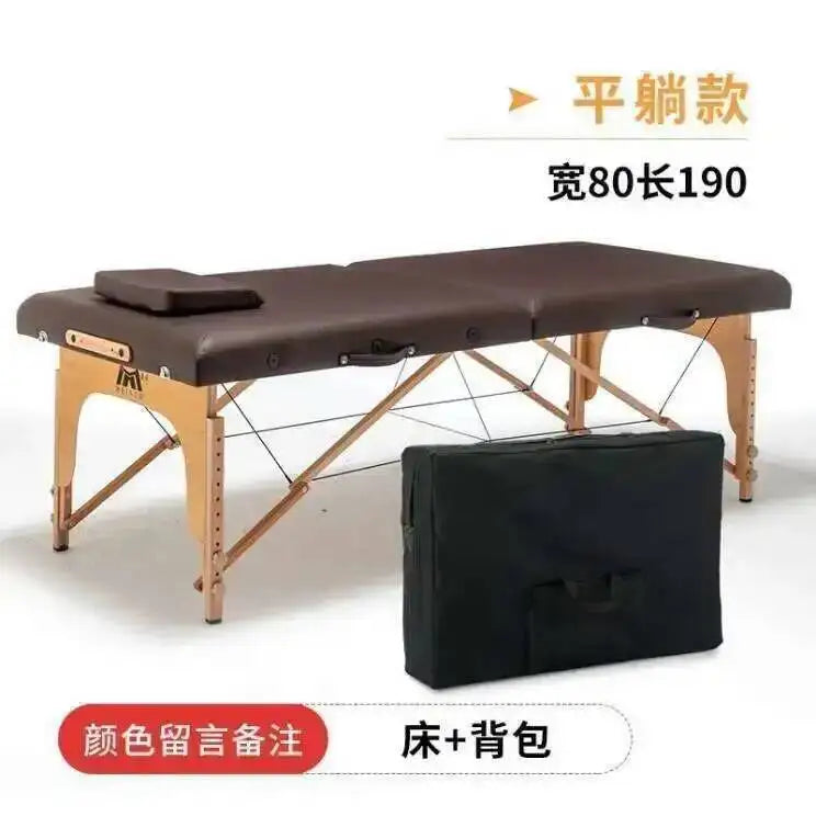 Wooden Folding Portable Massage Table Lash Tattoo Knead Massage Bed Physiotherapy Adjust Camilla Masaje Beauty Furniture KMMT