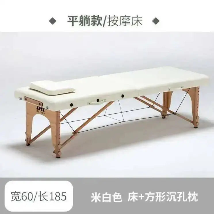 Wooden Folding Portable Massage Table Lash Tattoo Knead Massage Bed Physiotherapy Adjust Camilla Masaje Beauty Furniture KMMT
