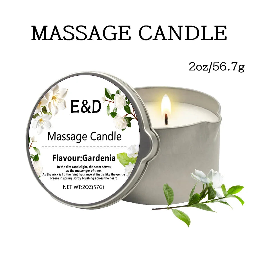 1pc Rose scented Home Body Oil aromatherapy Candle,Massage Oil Candle /2oz Massage Oil Candle forPure Relaxation and Home SPA